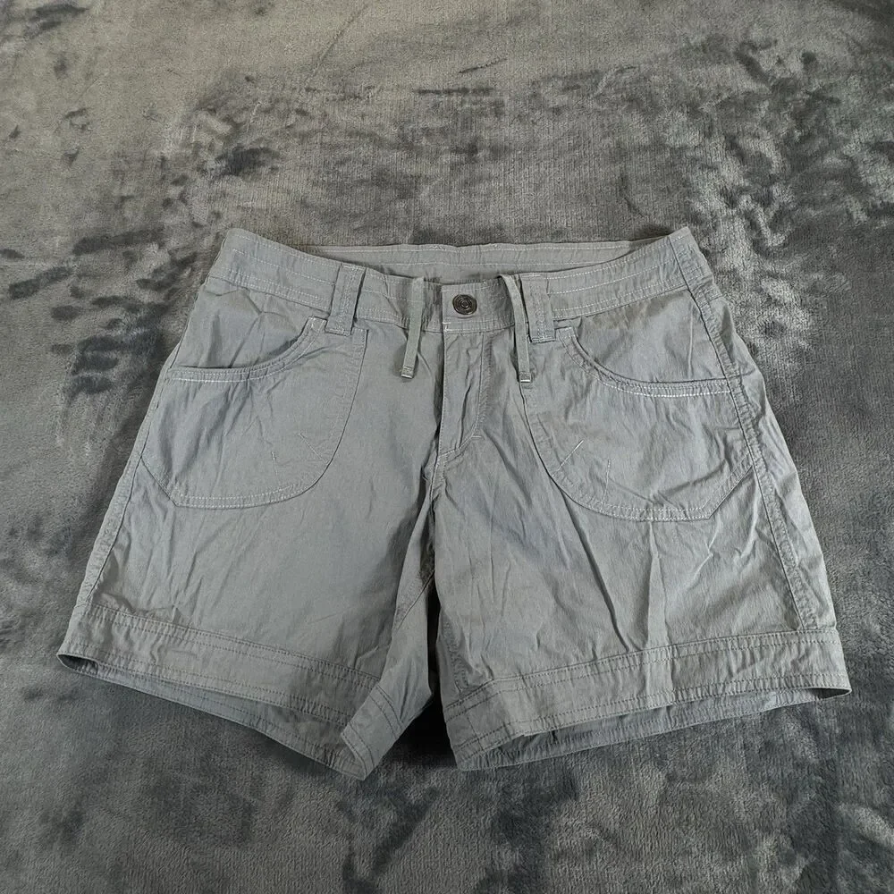 KUHL Kurve Kontra Cargo Shorts Granite 6” Ins Hiking Outdoor Lightweight NWOT